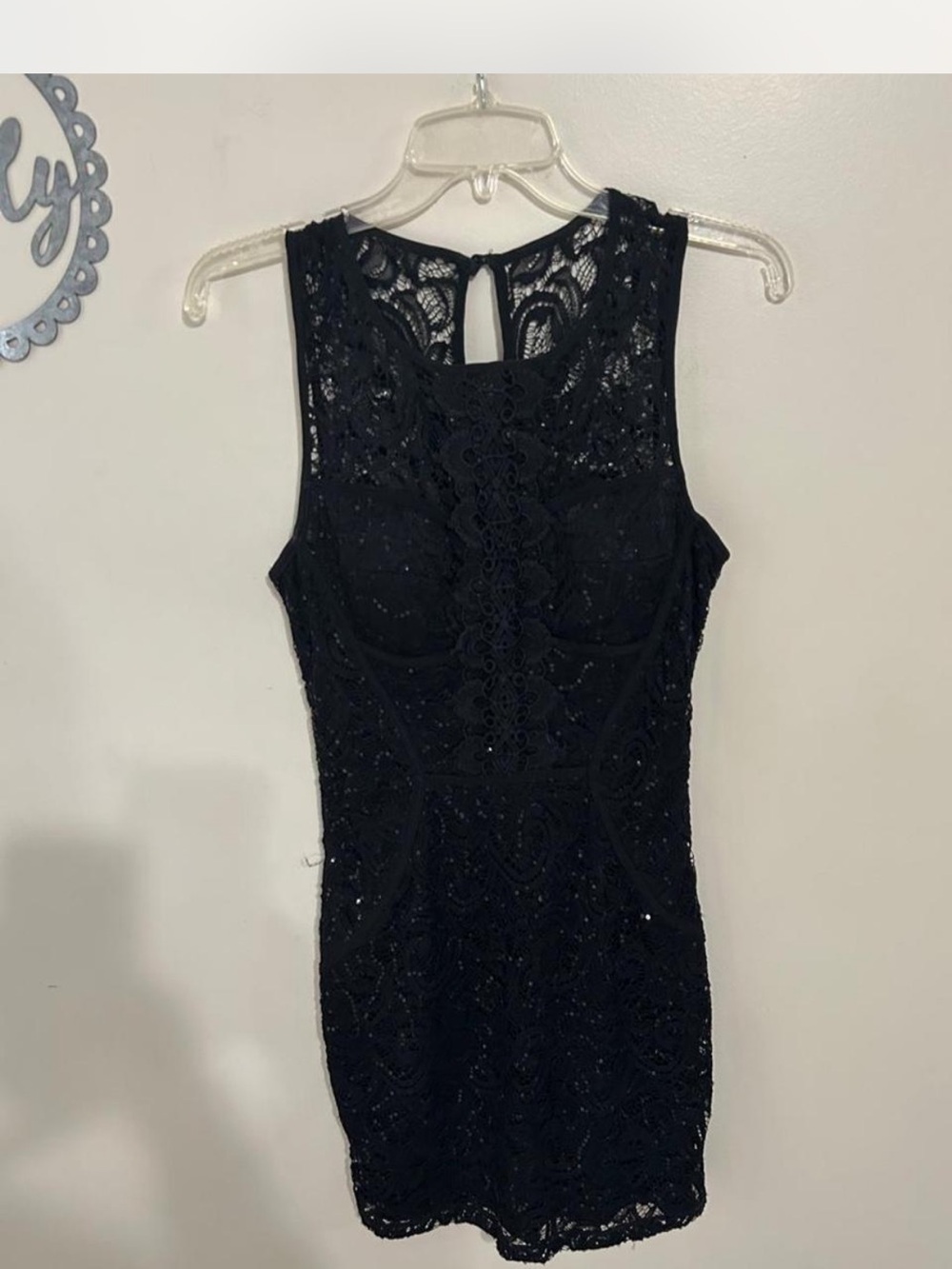 Lace Dress - Sleeveless Cocktail Dress